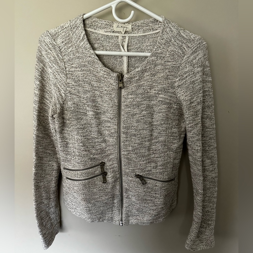 Zip up blazer jacket